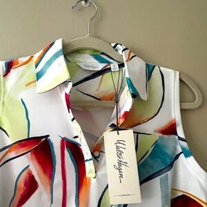 Women’s Walter Hagen floral polo.